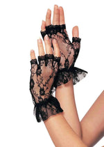 LACE FINGERLESS GLOVES