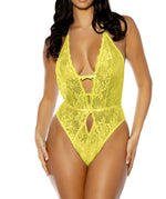 Yellow Lace Teddy